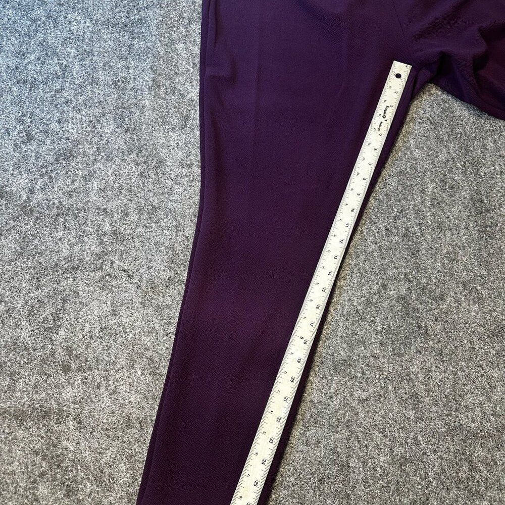 SHEIN Purple Work Career Business Pants WMNS 1X Elegant Professional Corporate - Picture 7 of 10